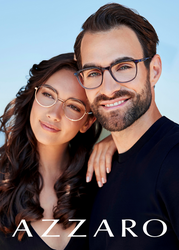 Mann und Frau mit Azzaro Brillen