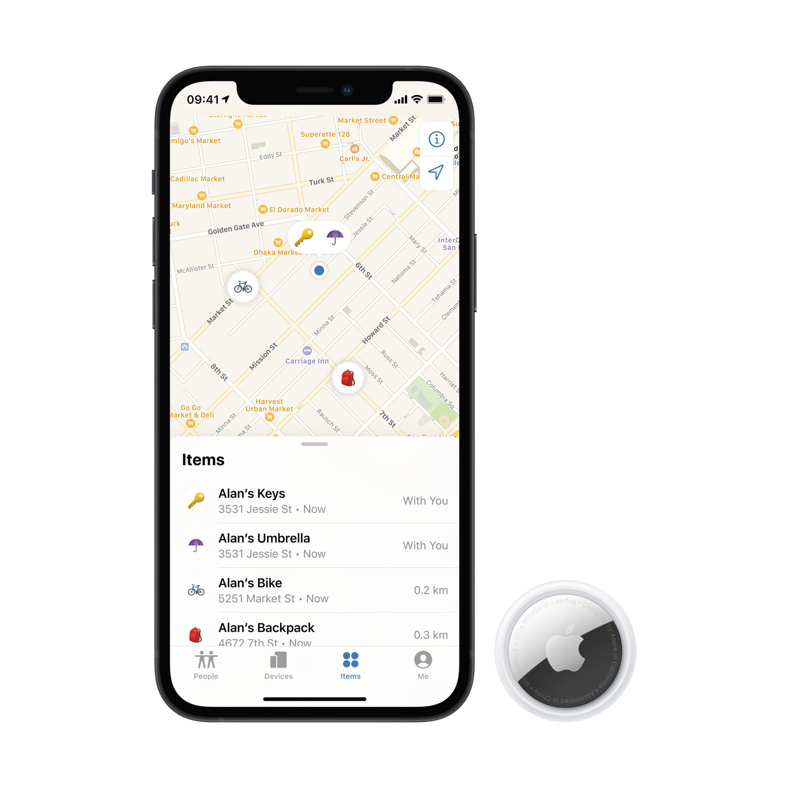 Apple AirTag, 4er-Pack