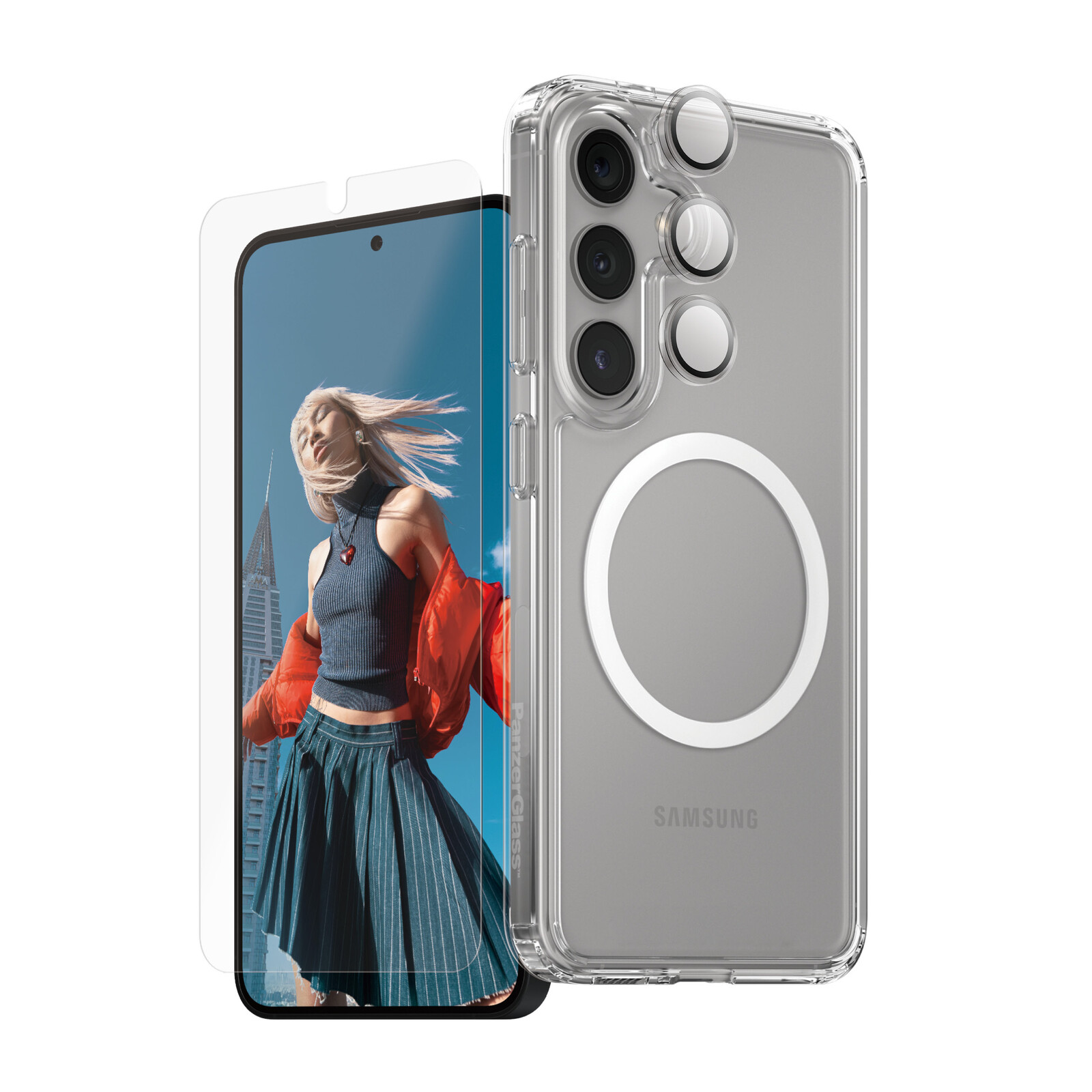 CARE PanzerGlass Flagship 3-in-1 Bundle Galaxy S25