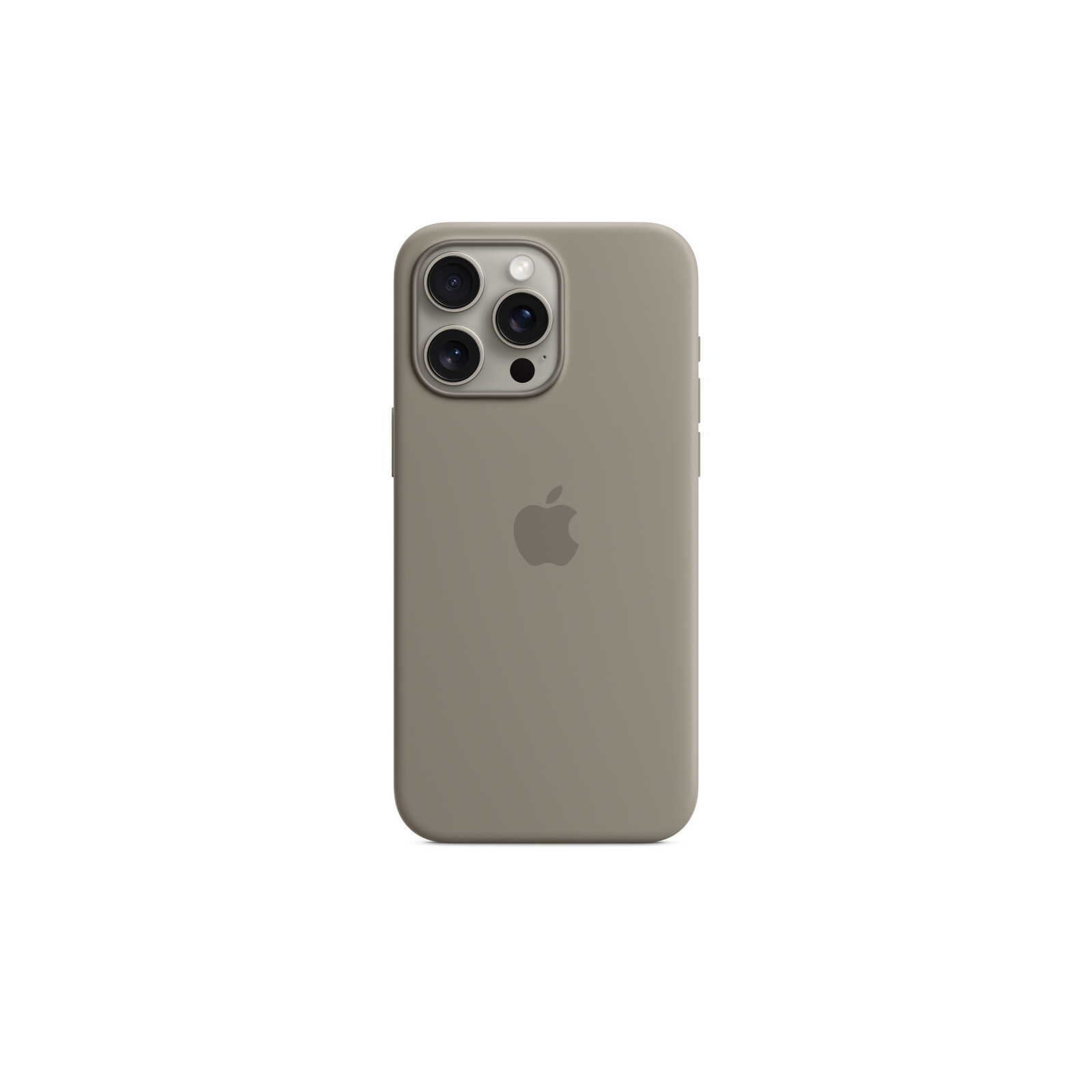 Apple iPhone 15 Pro Max Silikon Case mit MagSafe clay
