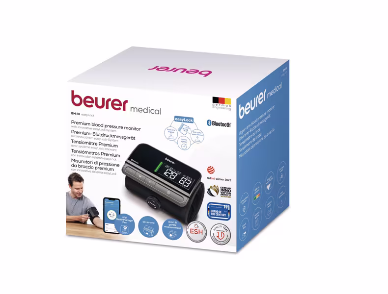 Beurer Oberarm-Blutdruckmessgerät Beurer BM 81 Easy Lock