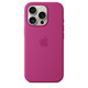 Apple iPhone 16 Pro Silikon Case mit Magsafe fuchsia 