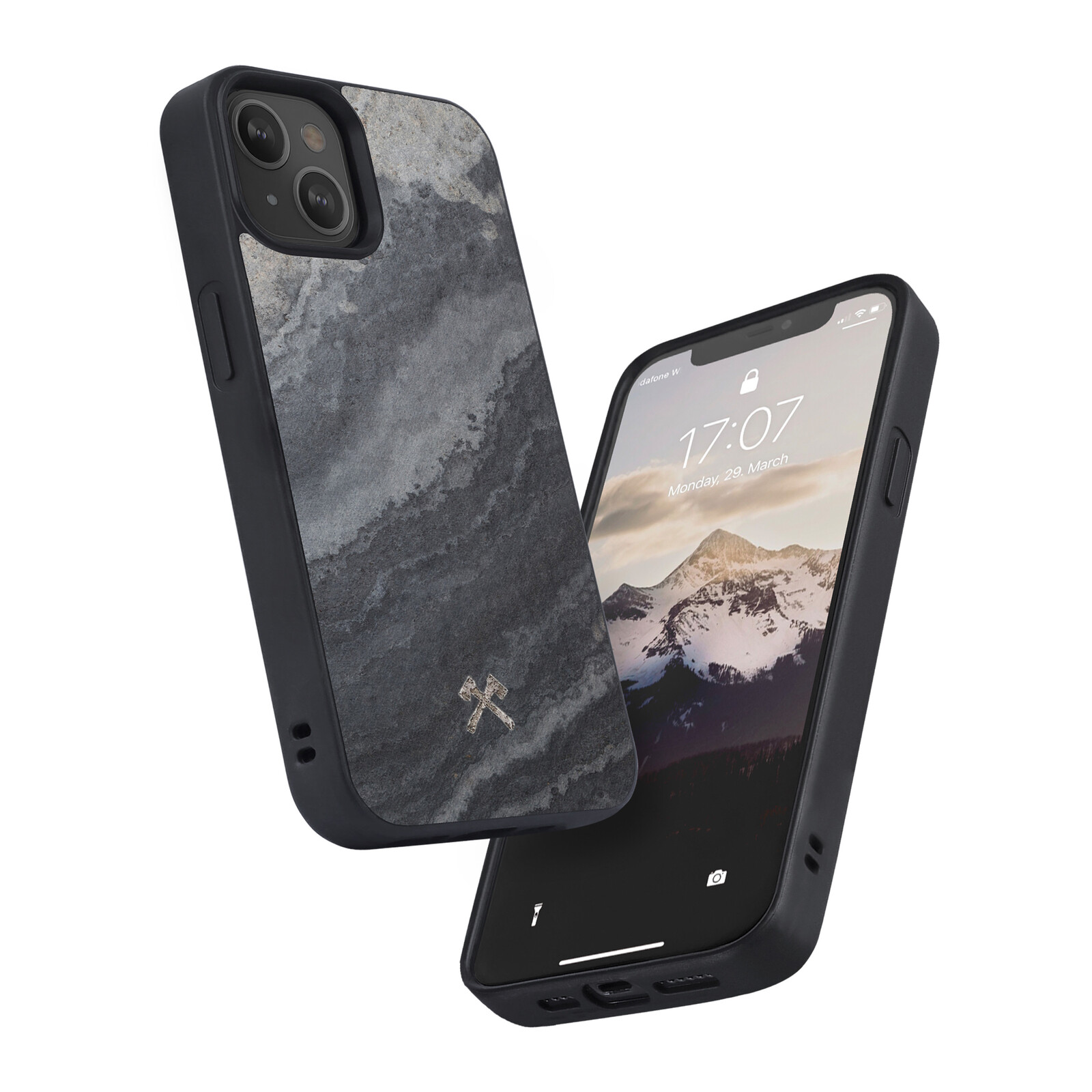 Woodcessories Bumper Case MagSafe iPhone 13 mini camograu