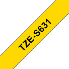 Brother TZE-631 Schriftband gelb/schwarz 12mm Brother TZE-631 Schriftband gelb/schwarz 12mm
