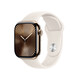 Apple Watch S10 LTE 42mm gold Titanium Case + starlight S/M
