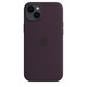 Apple iPhone 14 Plus Silikon Case mit MagSafe holunder