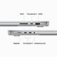 Apple MacBook Pro 16" M3Max,14CPU/30GPU/36GB/1TB,silber