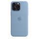 Apple iPhone 15 Pro Max Silikon Case mit MagSafe winter blue