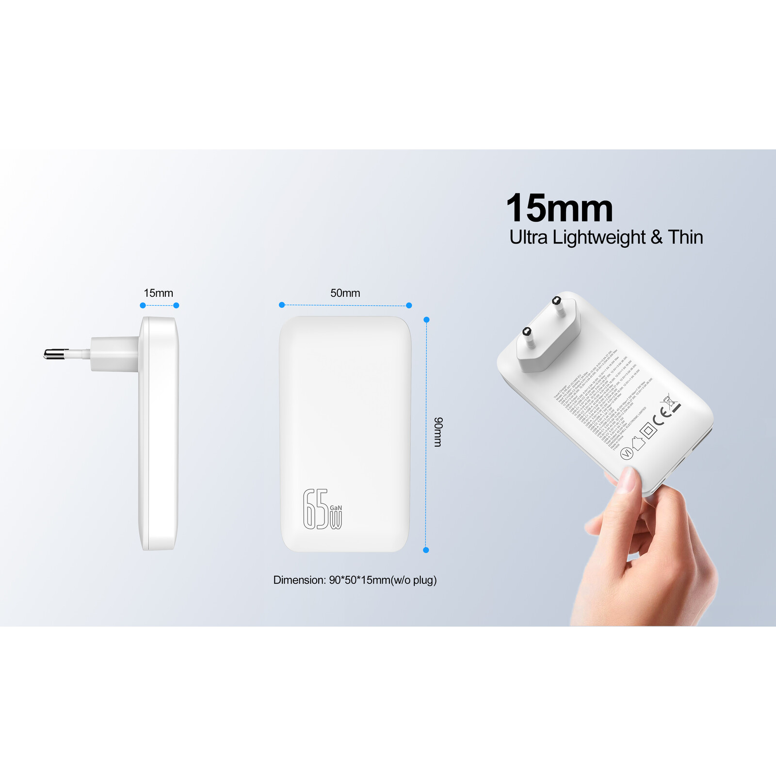 Felixx Premium Reiselader 65W USB-C/USB-A inkl. Kabel