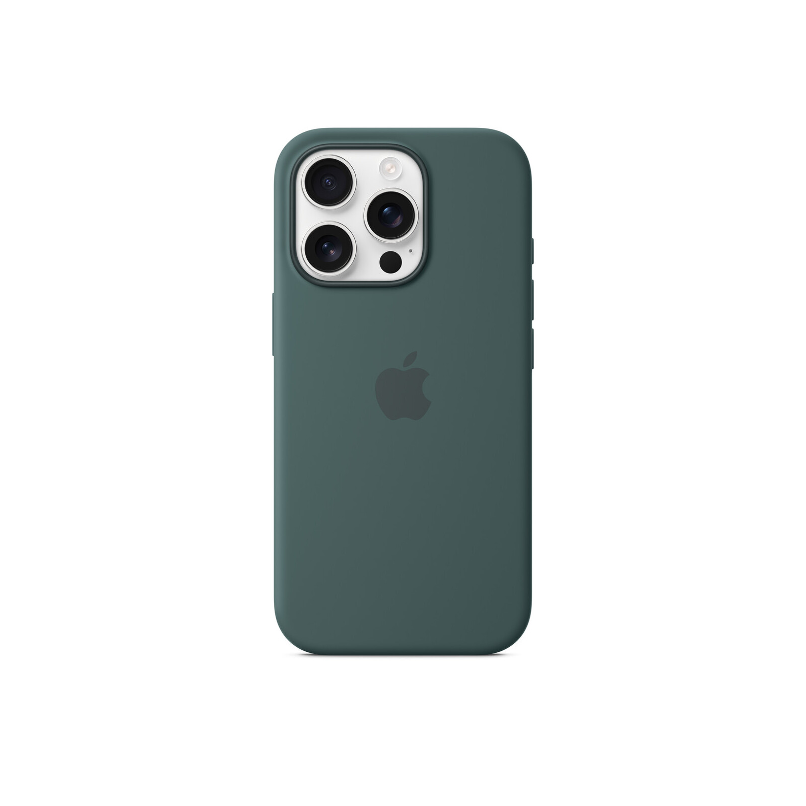 Apple iPhone 16 Pro Silikon Case mit Magsafe lake green
