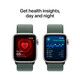 Apple Watch SE LTE 40mm starlight Alu Case + green loop