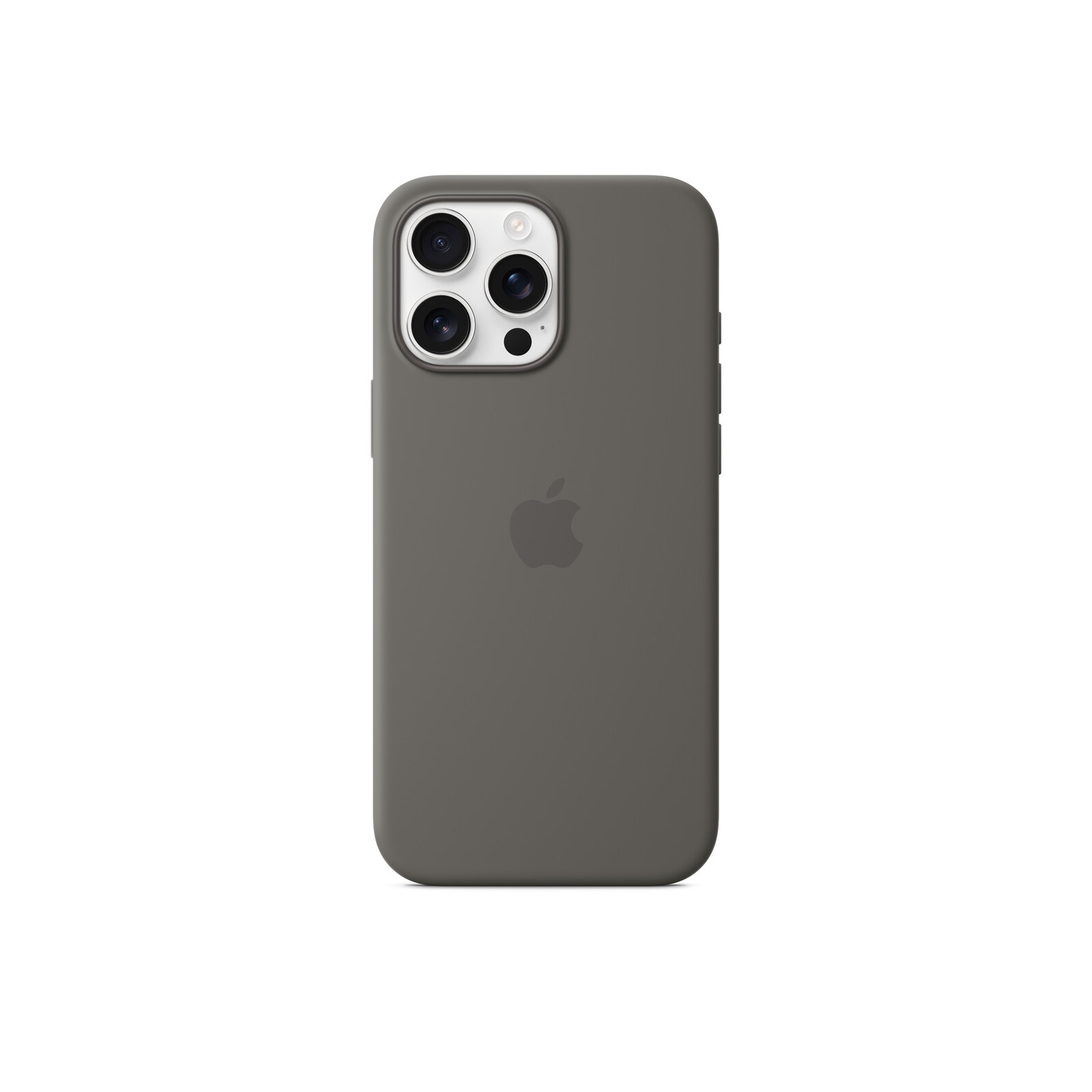 Apple iPhone 16 Pro Max Silikon Case mit Magsafe stone gray