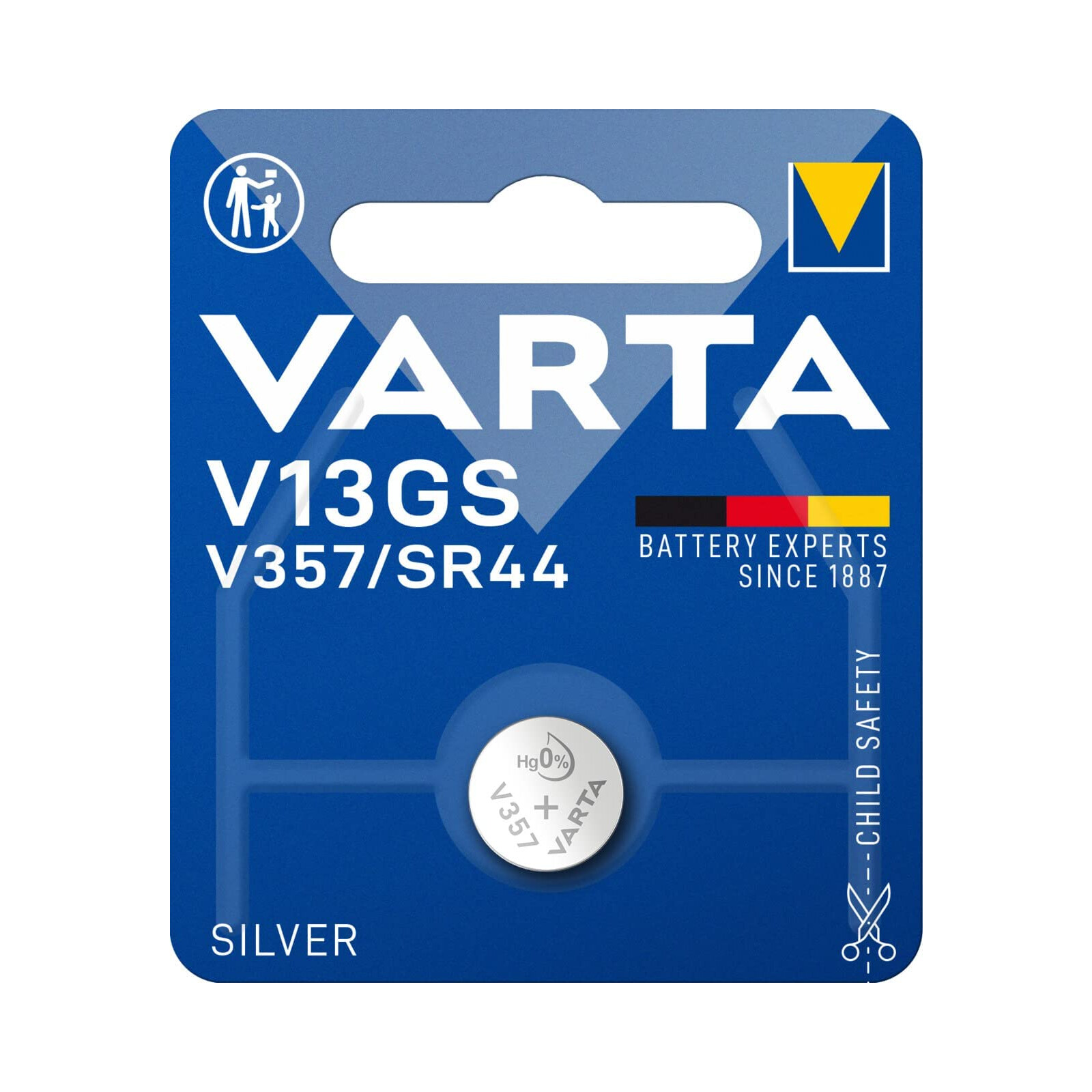 Varta 13GS Silver Coin 1,55V 