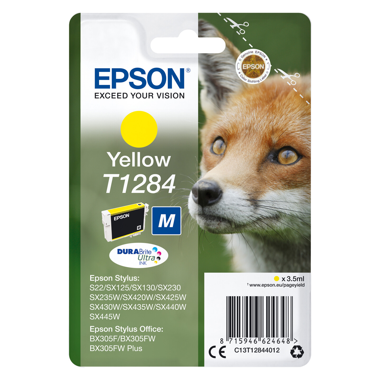 Epson T1284 Tinte Yellow 3,5ml