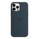 Apple iPhone 13 Pro Max Silikon Case mit MagSage abyssblau
