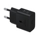 Samsung Fast Charger USB-C 25W W/O mit Kabel schwarz