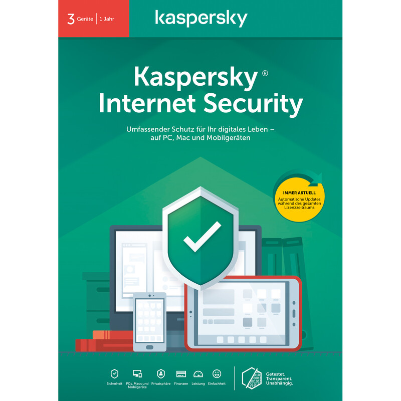 Kaspersky Internet Security - 3 Geräte/1 Jahr