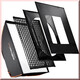 walimex pro Softbox PLUS OL 90x90cm Aurora/Bowens