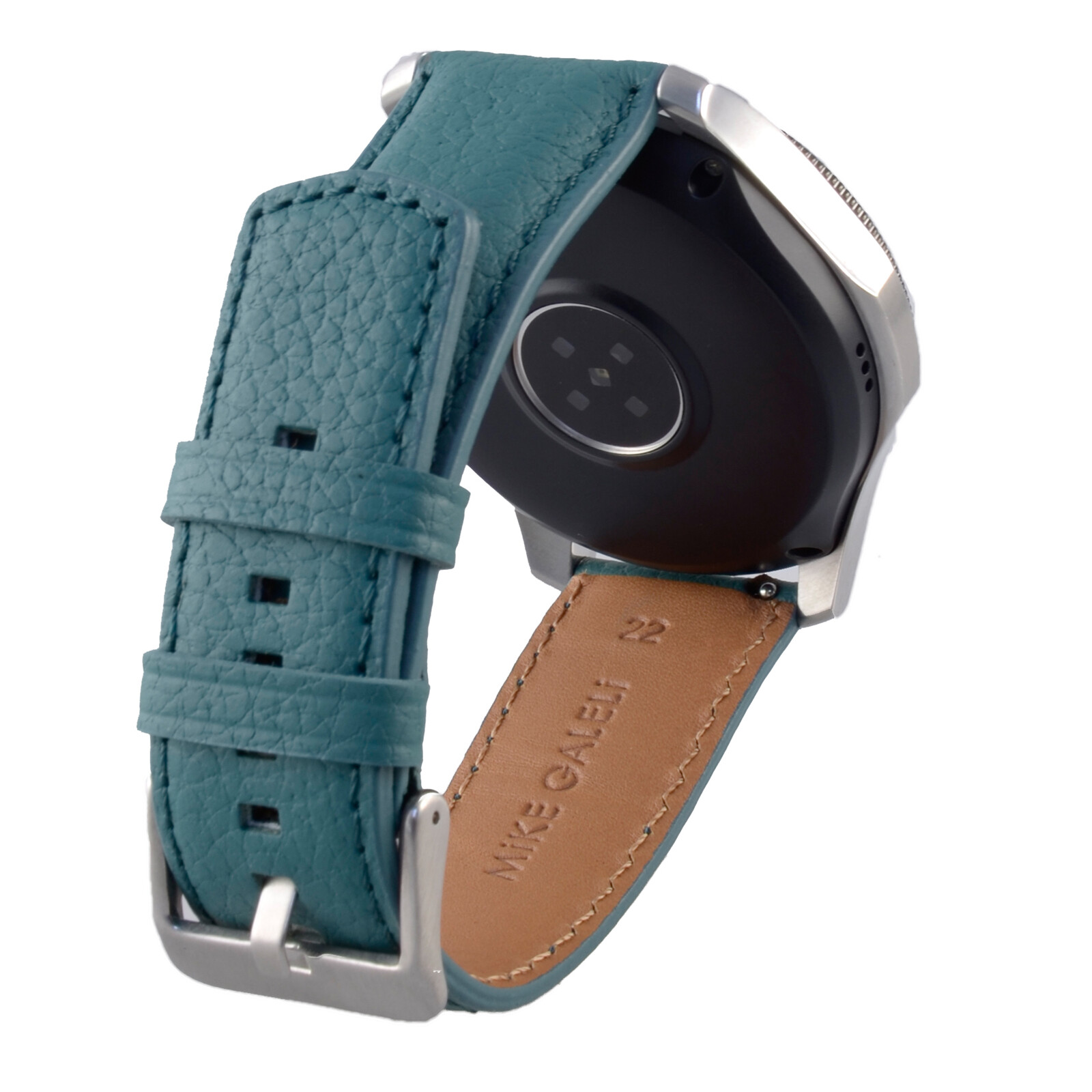 Galeli Band 22mm Echtleder petrol