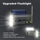 Felixx Outdoor FM/AM Radio Solar mit LED 4500mAh schwarz