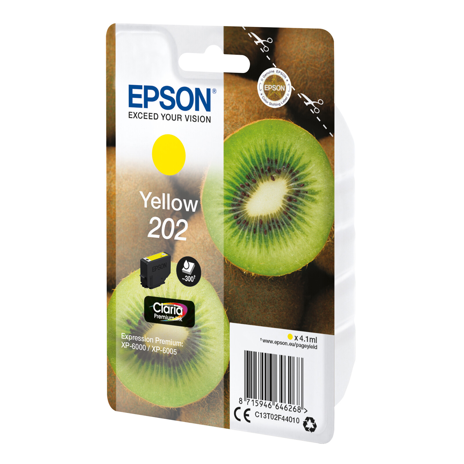 Epson 202 T02F4 Tinte Yellow 4,1ml
