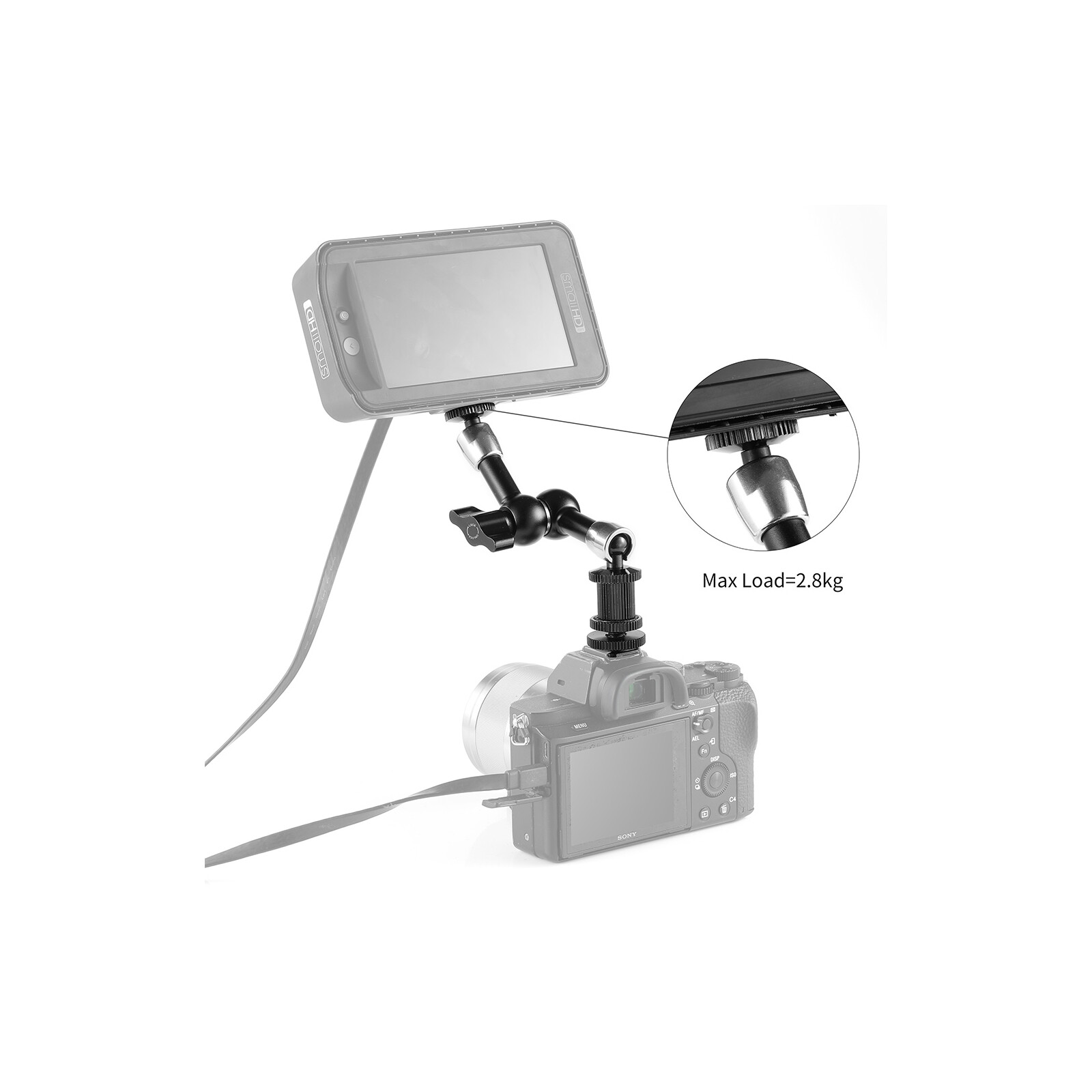 SmallRig beweglicher Arm mit Rosetten 7 Zoll 