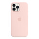 Apple iPhone 13 Pro Max Silikon Case mit MagSage kalkrosa