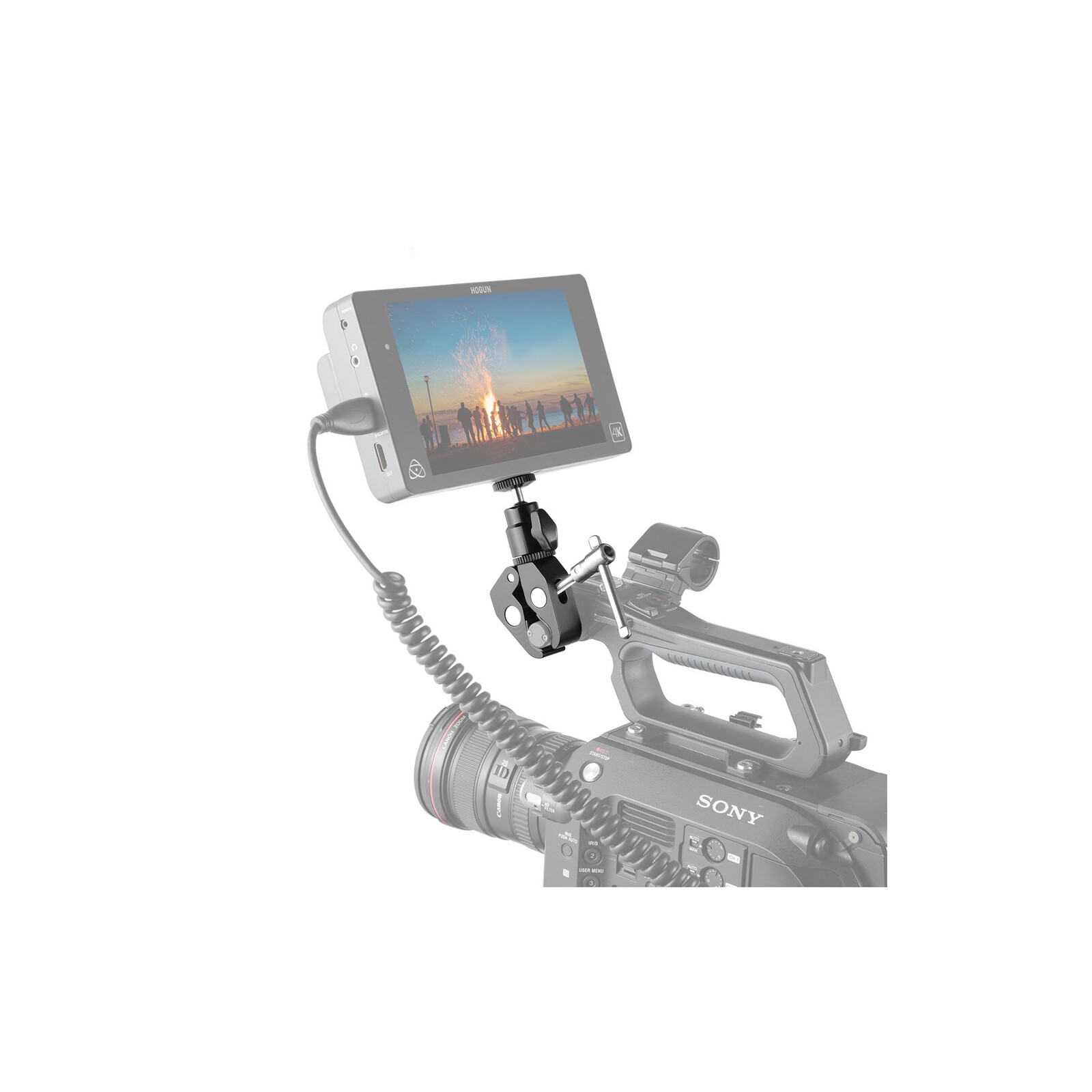 SmallRig Clamp Montage mit 1/4" Schraube-Kugelkopf 