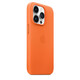 Apple iPhone 14 Pro Leder Case mit MagSafe orange