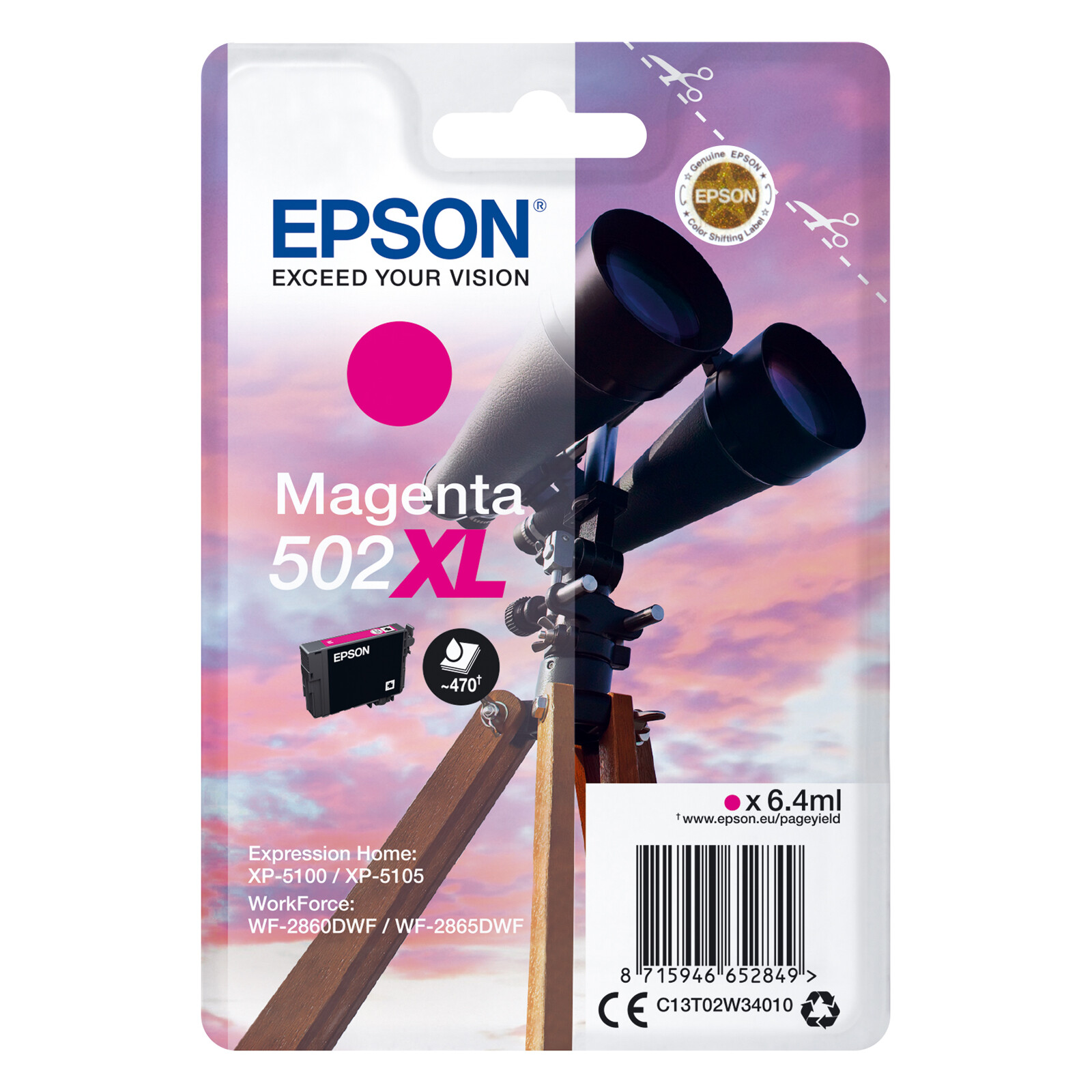 Epson 502XL Tinte Magenta 6,4ml
