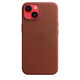 Apple iPhone 14 Leder Case mit MagSafe umber