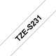Brother TZE-S231 Band weiß/schwarz 12mm