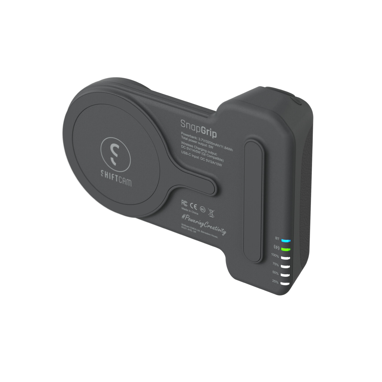 Shiftcam SnapGrip magnetischer Kameragriff anthrazit