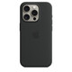 Apple iPhone 15 Pro Silikon Case mit MagSafe black