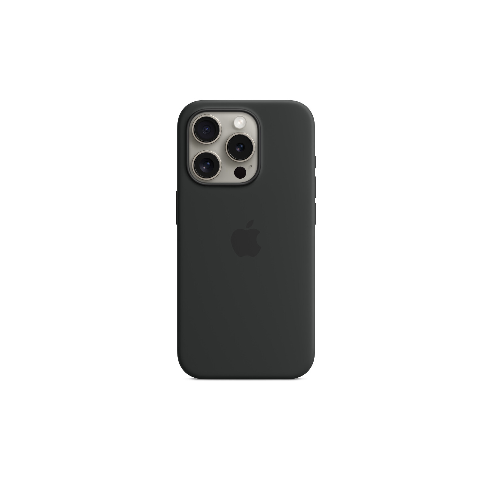 Apple iPhone 15 Pro Silikon Case mit MagSafe black