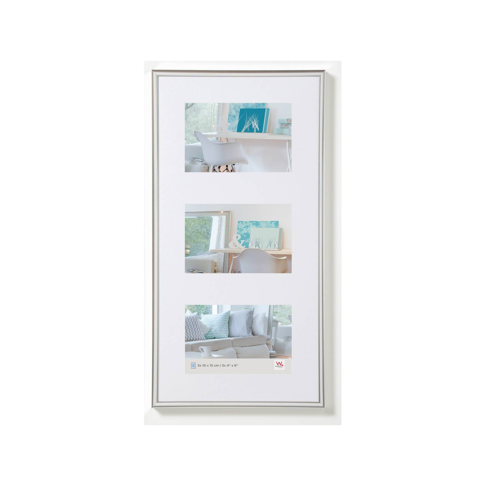 New Lifestyle 3x10x15 Kunststoff silber