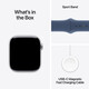 Apple Watch S10 LTE 42mm silver Alu Case + denim Band M/L