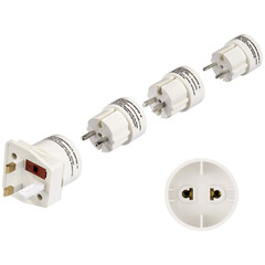 Hama 44220 Reisestecker-Set "Universal II", 4 Stück Hama 44220 Reisestecker-Set "Universal II", 4 Stück