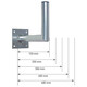 Nabo WHA 35 Alu Wandhalter Abstand 350mm