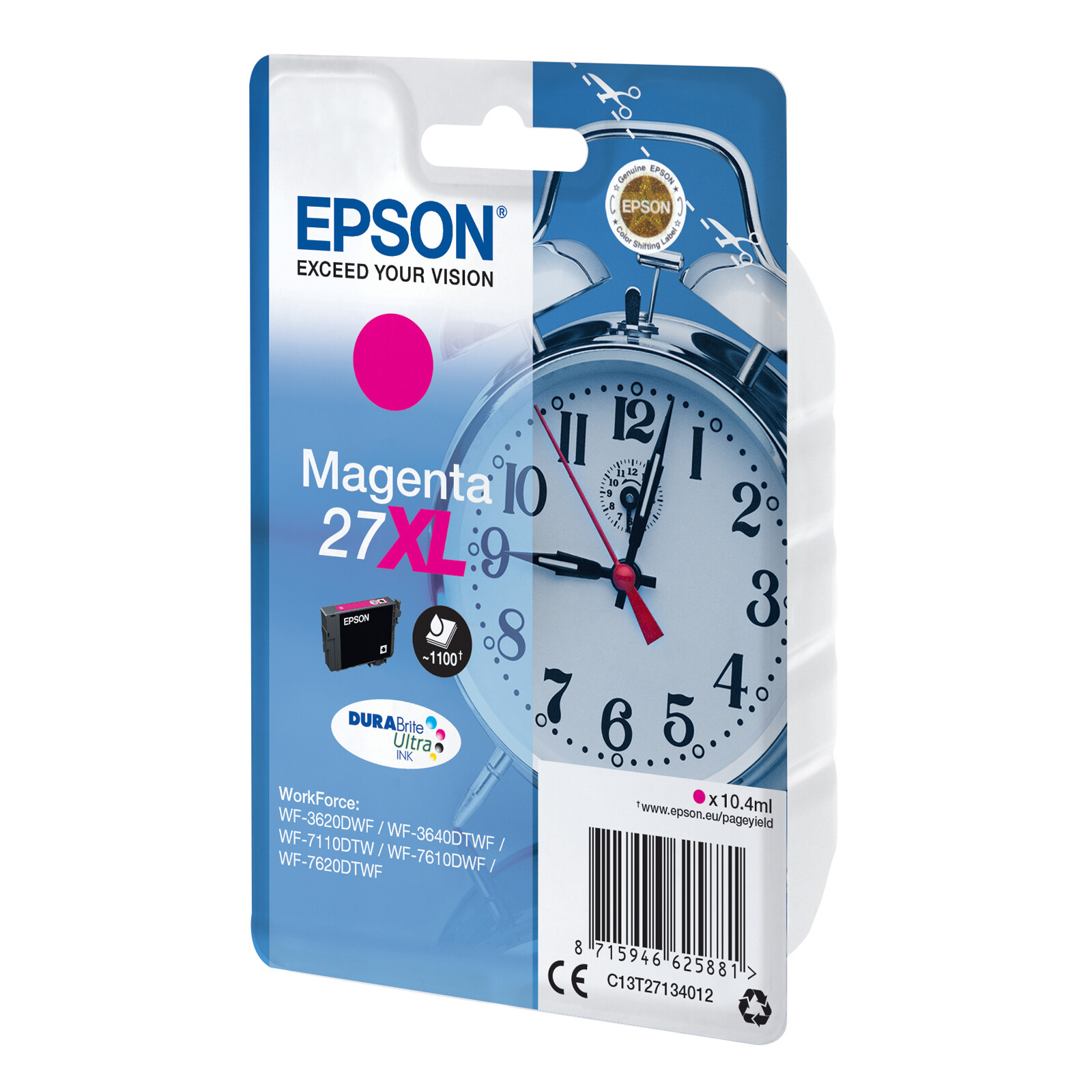 Epson 27XL T2713 Tinte Magenta 10,4ml