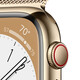 Apple Watch S8 Cellular Edelstahl 45mm Milanaiseband gold