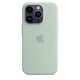 Apple iPhone 14 Pro Silikon Case mit MagSafe agavengrün