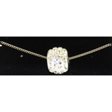 Kette 40+5cm Kristalle weiß Kette 40+5cm Kristalle weiß