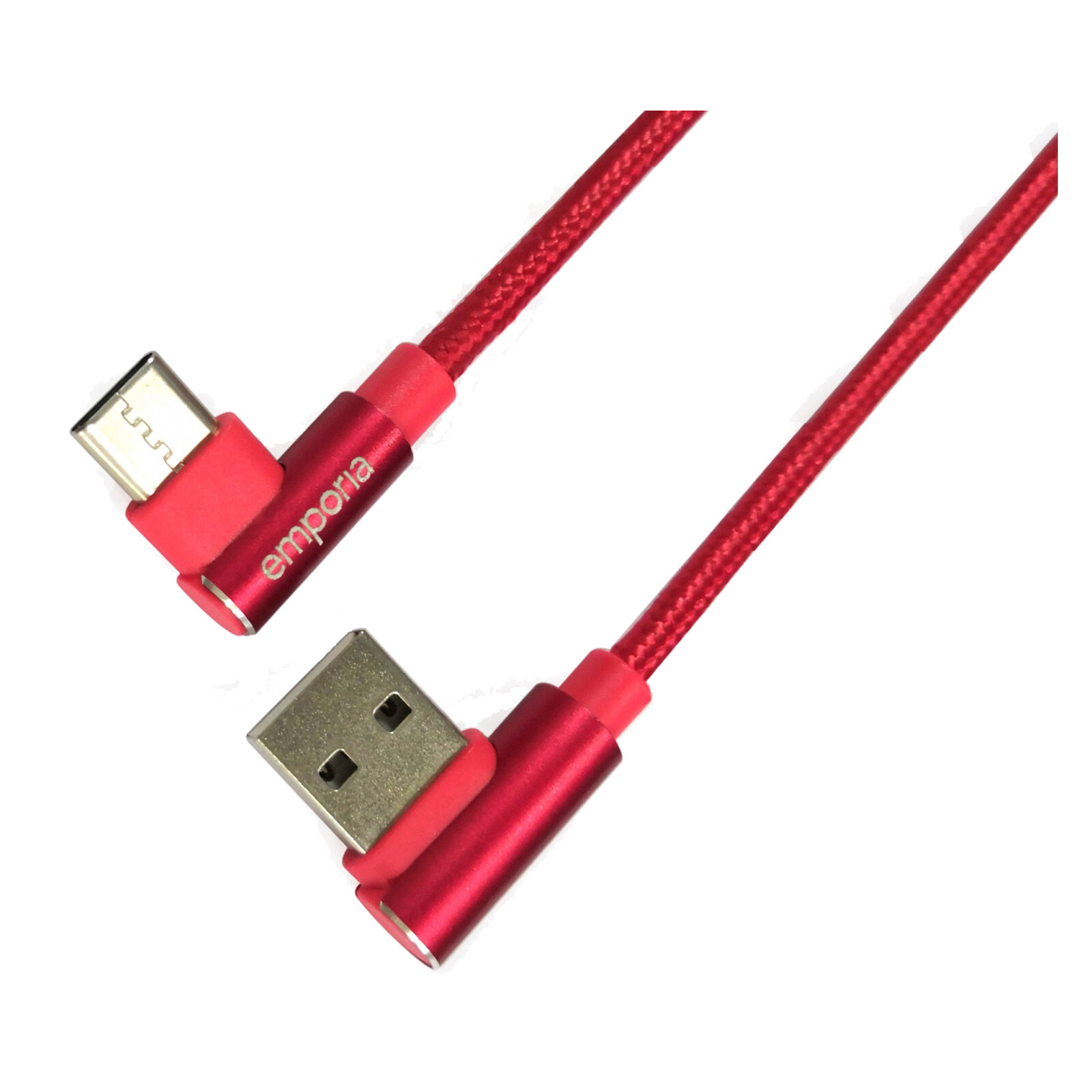 Emporia Datenkabel USB-A auf USB-c rot