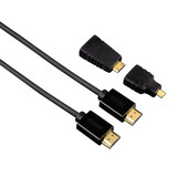 Hama 74242 High Speed HDMI-Kabel Ethernet 1,5m + 2 HDMI Ada Hama 74242 High Speed HDMI-Kabel Ethernet 1,5m + 2 HDMI Ada