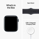 Apple Watch SE Alu 44mm Sportband mitternacht
