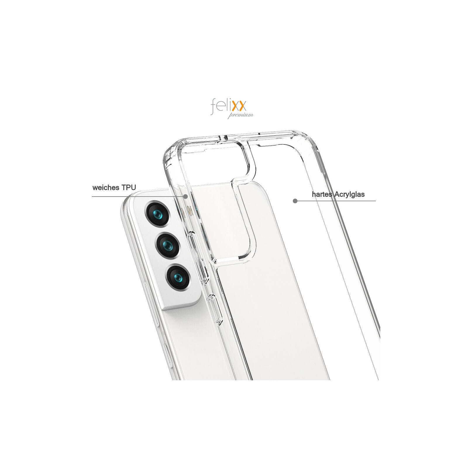 Felixx Back Hybrid Samsung Galaxy S21 FE transparent