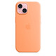 Apple iPhone 15 Silikon Case mit MagSafe orange sorbet