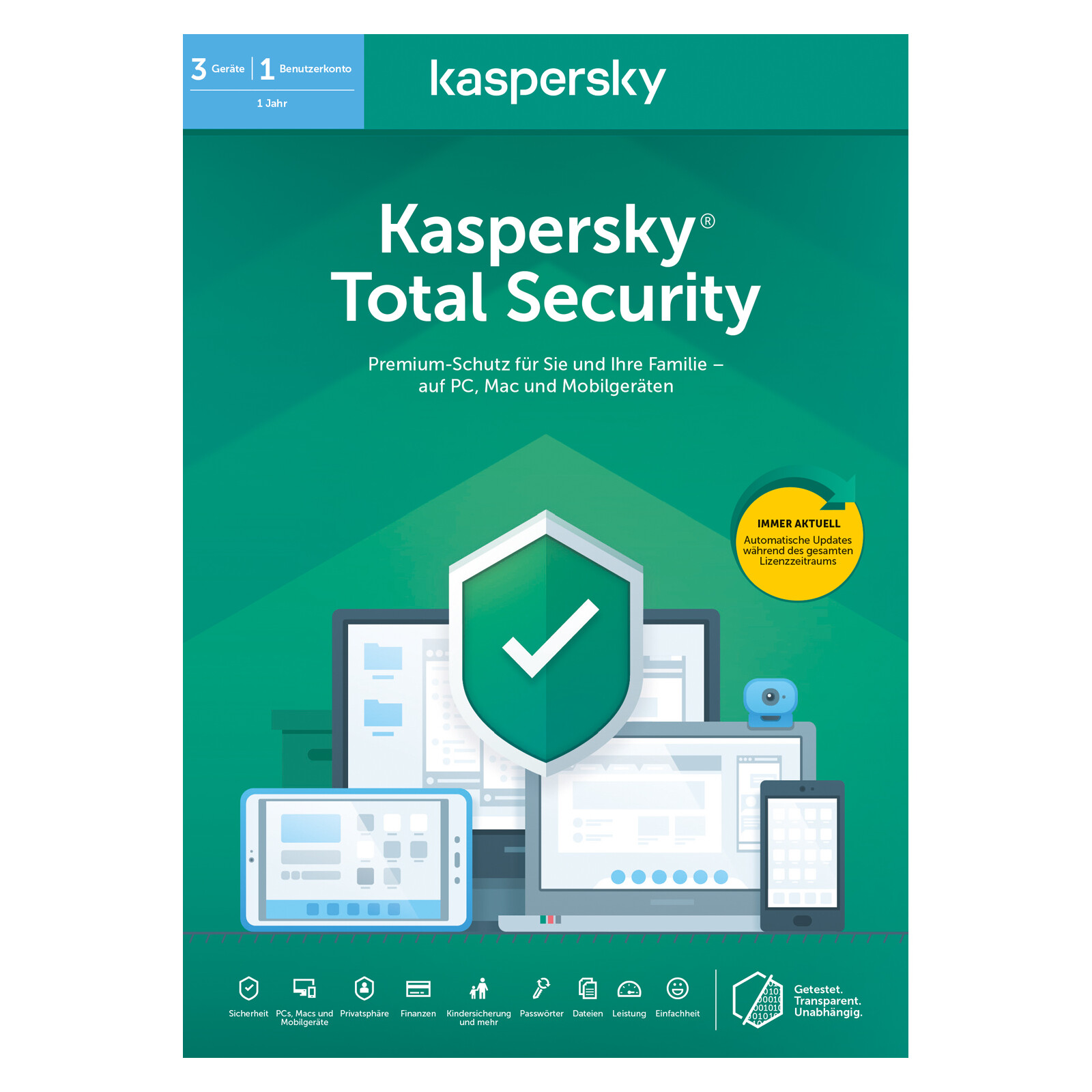 Kaspersky Total Security - 3 Geräte/1 Jahr