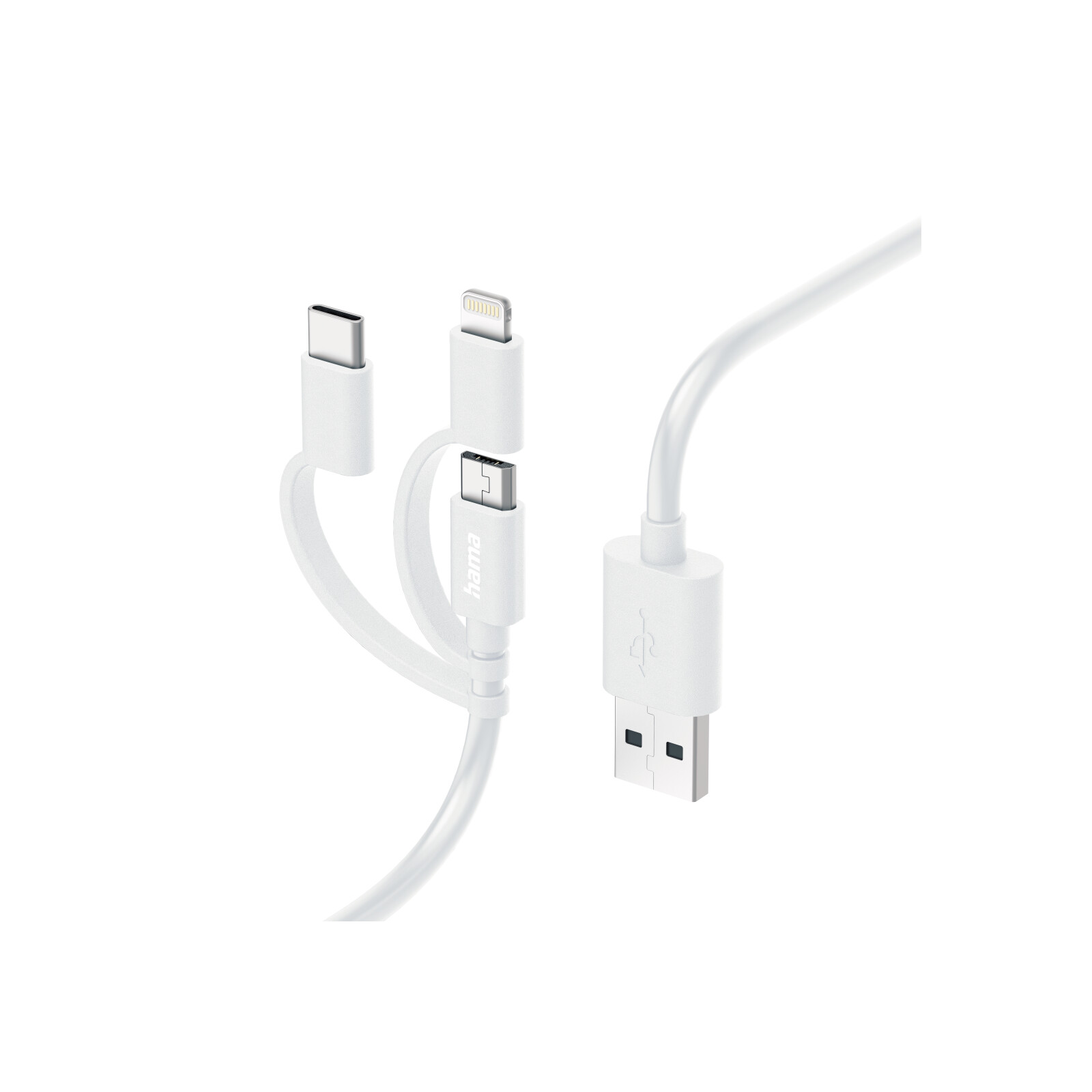 3in1 Multi-Ladekabel USB-A, USB-C, Micro-USB, Lightning